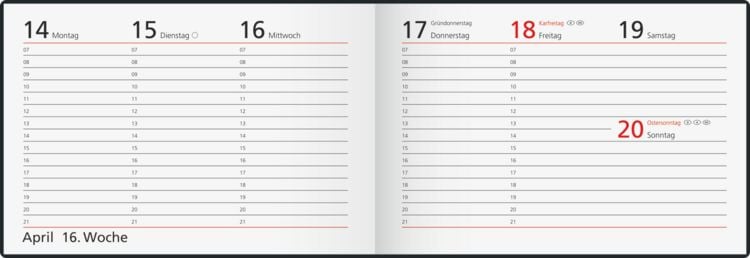Produktbild: rido/id&eacute; 7017515027 Taschenkalender Mod. Septimus 2027 "Feather" A6 quer, Textil