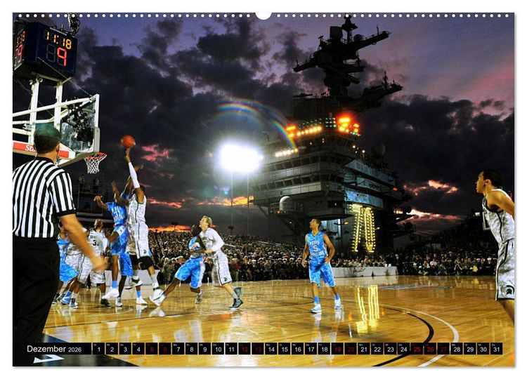 Produktbild: Trendsport Basketball (hochwertiger Premium Wandkalender 2026 DIN A2 quer), Kunstdruck in Hochglanz