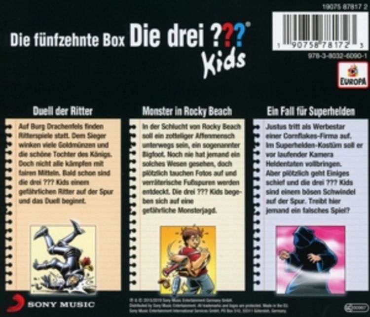 Die drei ??? Kids 3er Box 15. Folgen 43-45