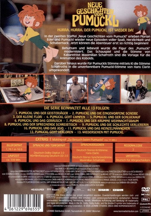 Produktbild: Neue Geschichten vom Pumuckl - Staffel 2 [3 DVDs]