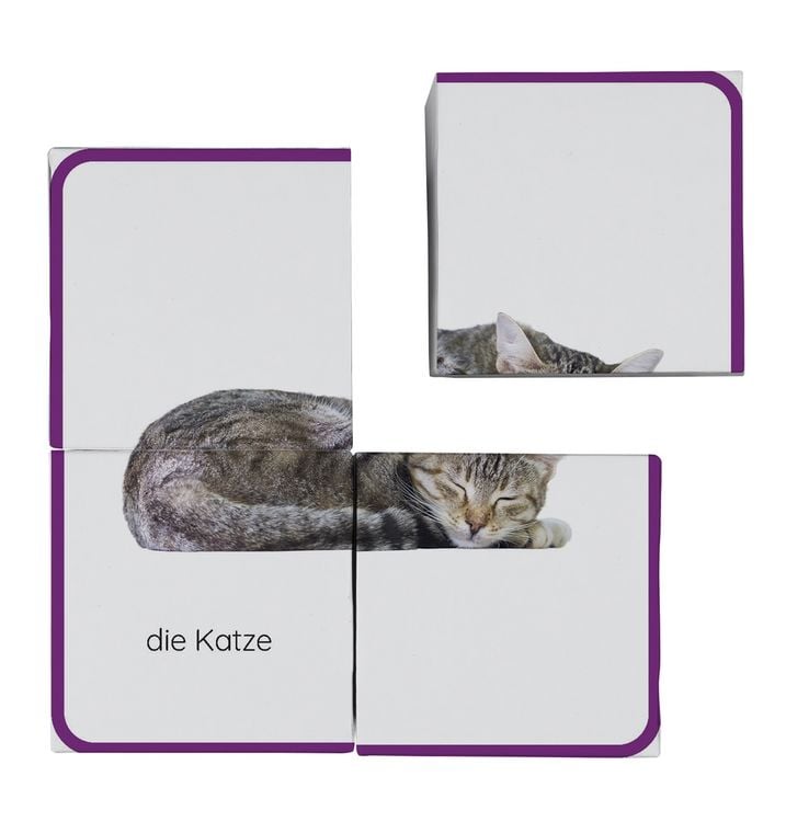 Produktbild: Erstes Lernen W&uuml;rfelpuzzle. Haustiere