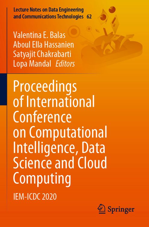 Produktbild: Proceedings of International Conference on Computational Intelligence, Data Science and Cloud Computing