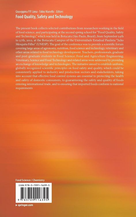 Produktbild: Food Quality, Safety and Technology