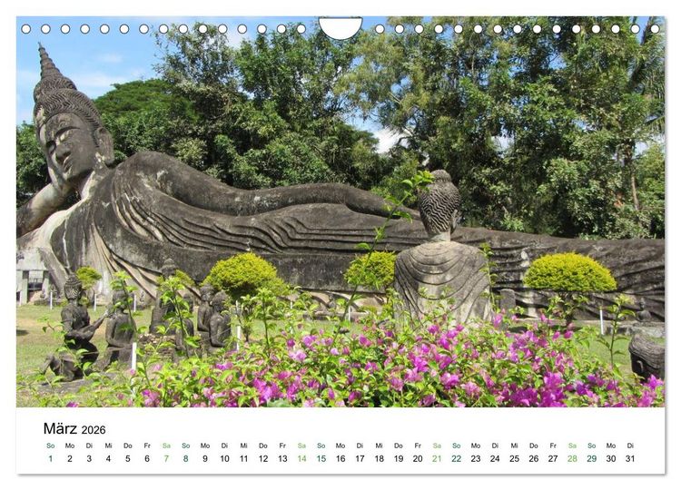 Produktbild: Laos - Die Perle S&uuml;dostasiens (Wandkalender 2026 DIN A4 quer), CALVENDO Monatskalender