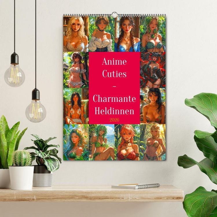 Produktbild: Anime Cuties - Charmante Heldinnen (Wandkalender 2026 DIN A2 hoch), CALVENDO Monatskalender