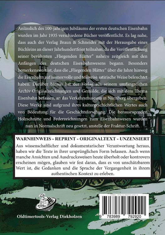 Produktbild: 100 Jahre EISENBAHN in den &bdquo;Fliegenden Bl&auml;ttern&rdquo;