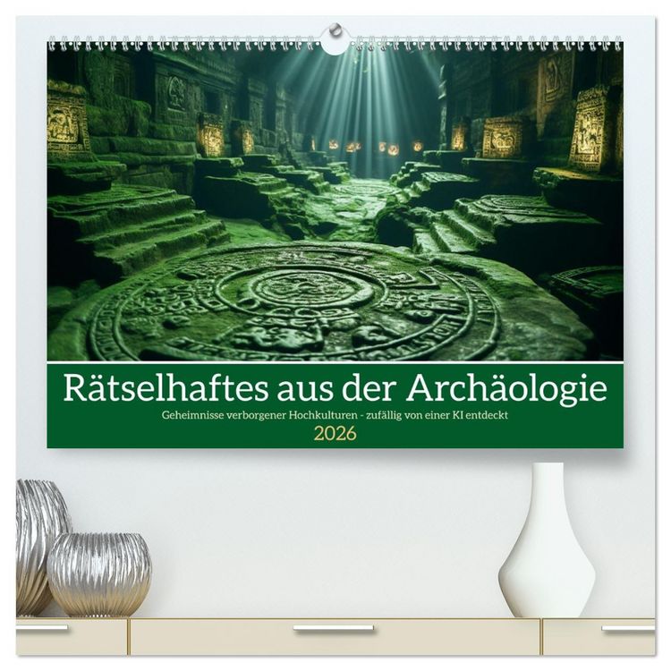 Produktbild: R&auml;tselhaftes aus der Arch&auml;ologie (hochwertiger Premium Wandkalender 2026 DIN A2 quer), Kunstdruck in Hochglanz