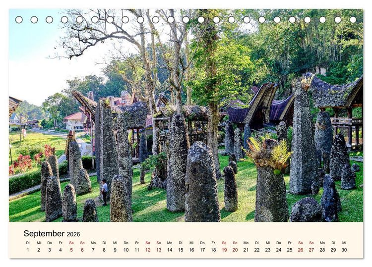 Produktbild: Sulawesi Im Reich der Torajas (Tischkalender 2026 DIN A5 quer), CALVENDO Monatskalender