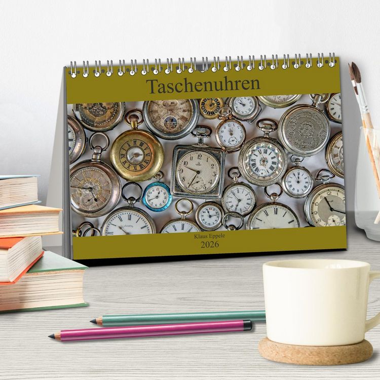 Produktbild: Taschenuhren (Tischkalender 2026 DIN A5 quer), CALVENDO Monatskalender