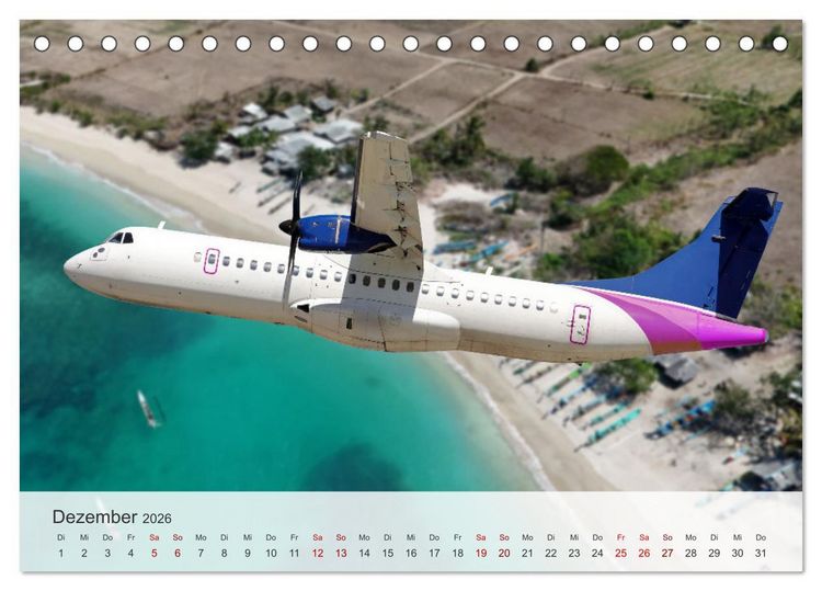 Produktbild: Flugzeuge &uuml;ber den Wolken (Tischkalender 2026 DIN A5 quer), CALVENDO Monatskalender