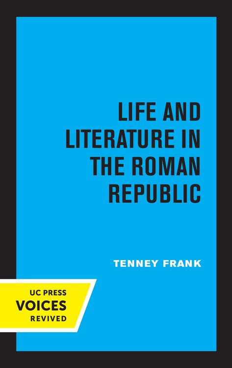 Produktbild: Life and Literature in the Roman Republic