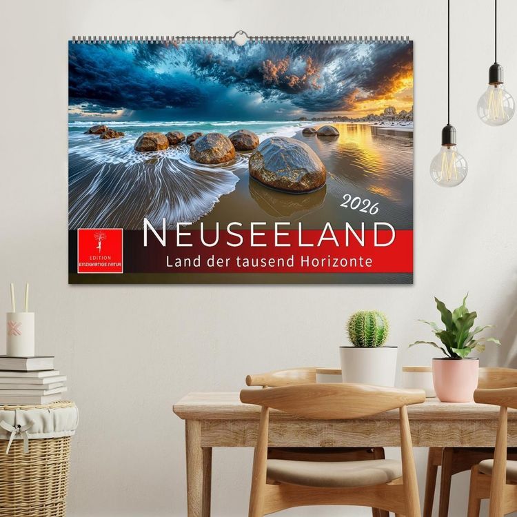 Produktbild: Neuseeland - Land der tausend Horizonte (Wandkalender 2026 DIN A2 quer), CALVENDO Monatskalender