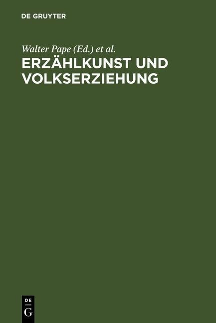 Produktbild: Erz&auml;hlkunst und Volkserziehung