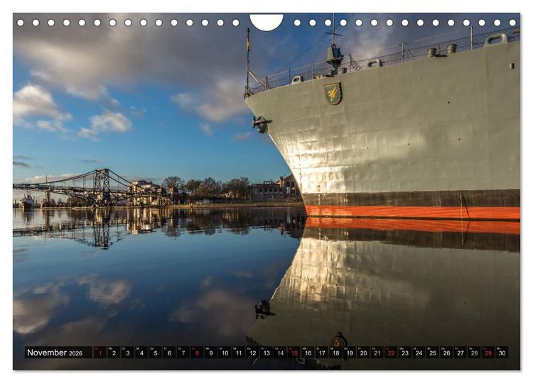 Produktbild: Wilhelmshaven maritim (Wandkalender 2026 DIN A4 quer), CALVENDO Monatskalender