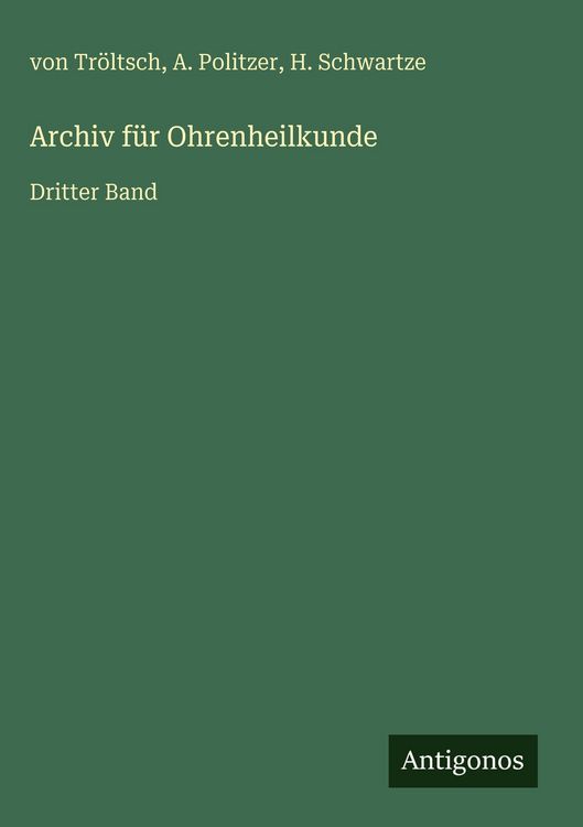 Produktbild: Archiv f&uuml;r Ohrenheilkunde