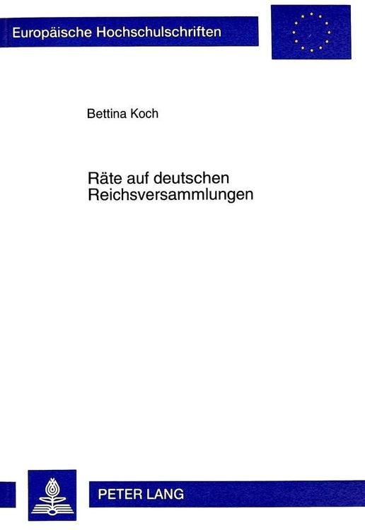 Produktbild: R&auml;te auf deutschen Reichsversammlungen