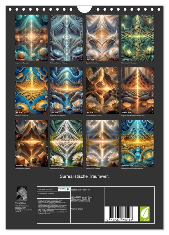 Produktbild: Surrealistische Traumwelt (Wandkalender 2026 DIN A4 hoch), CALVENDO Monatskalender