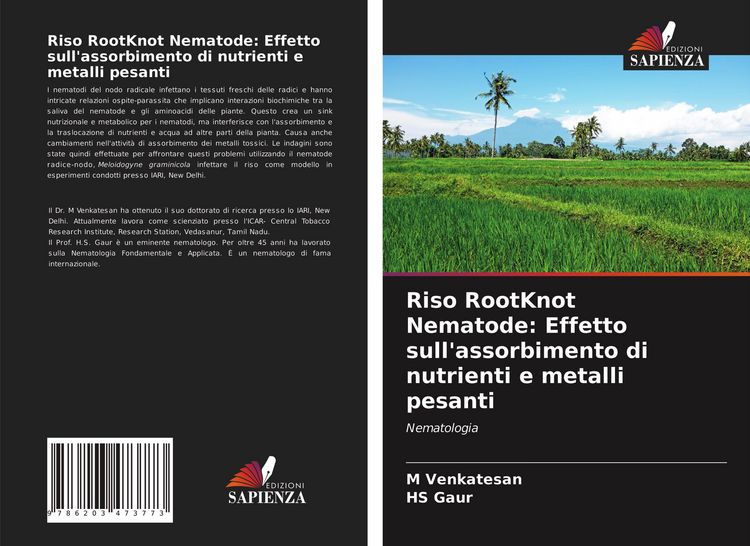 Produktbild: Riso RootKnot Nematode: Effetto sull'assorbimento di nutrienti e metalli pesanti