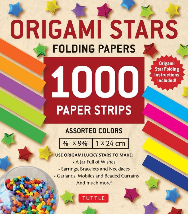 Produktbild: Origami Stars Papers 1,000 Paper Strips in Assorted Colors
