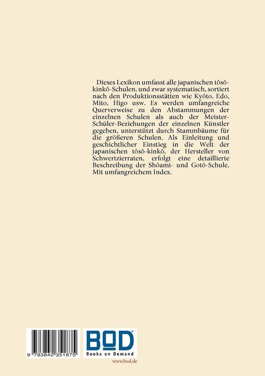 Produktbild: Lexikon der japanischen t&ocirc;s&ocirc;-kink&ocirc;-Schulen