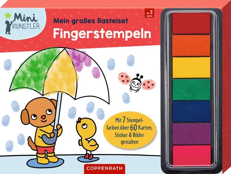 Produktbild: Mein gr. Bastelset: Fingerstempeln (Mini-K&uuml;nstler)