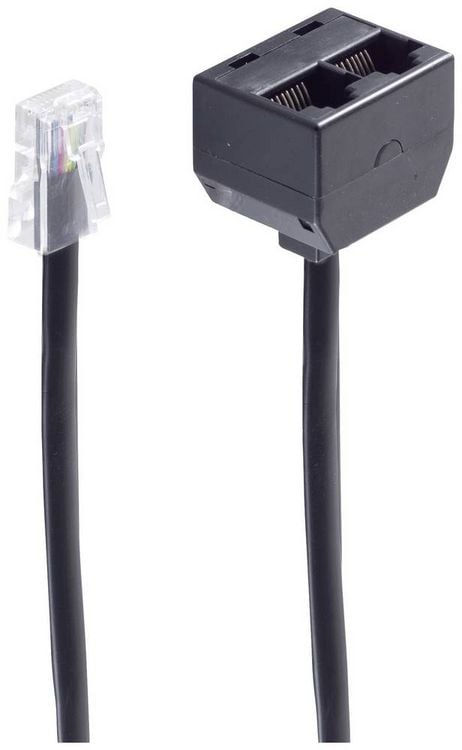 Produktbild: Shiverpeaks ISDN Adapter [1x RJ45-Stecker 8p8c - 2x RJ45-Buchse 8p8c] 0.1 m Schwarz
