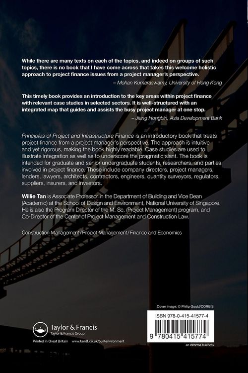 Produktbild: Principles of Project and Infrastructure Finance