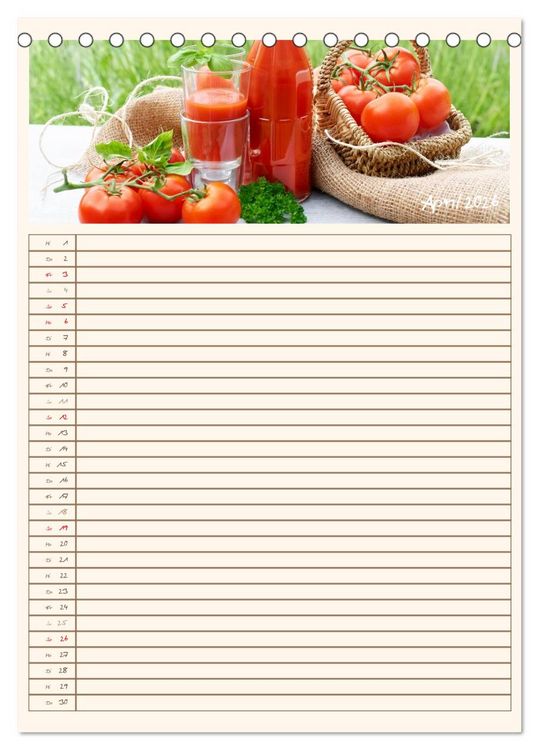 Produktbild: Guten Appetit (Tischkalender 2026 DIN A5 hoch), CALVENDO Monatskalender