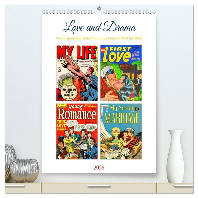 Produktbild: Love and Drama (hochwertiger Premium Wandkalender 2026 DIN A2 hoch), Kunstdruck in Hochglanz
