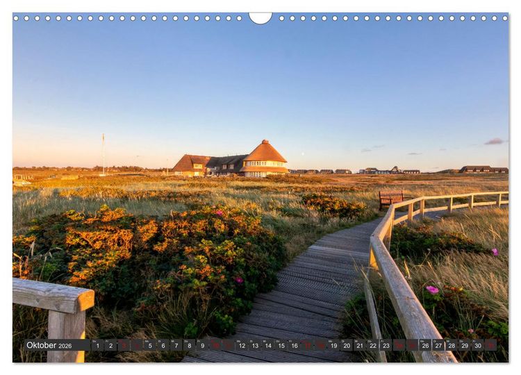 Produktbild: Sylt im Abendlicht (Wandkalender 2026 DIN A3 quer), CALVENDO Monatskalender