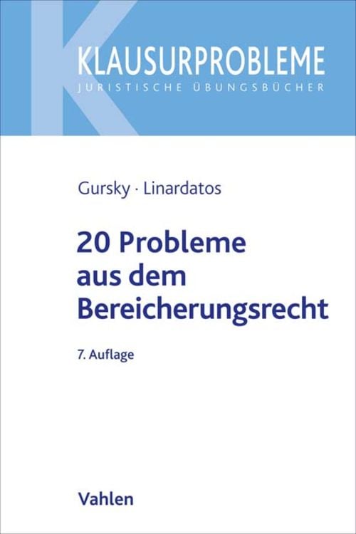 Produktbild: 20 Probleme aus dem Bereicherungsrecht