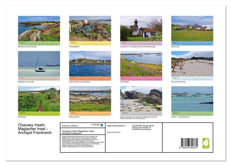 Produktbild: Chausey Inseln Magischer Insel - Archipel Frankreich (Wandkalender 2026 DIN A3 quer), CALVENDO Monatskalender