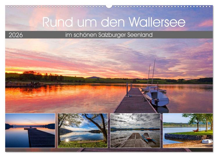 Produktbild: Rund um den Wallersee (Wandkalender 2026 DIN A2 quer), CALVENDO Monatskalender