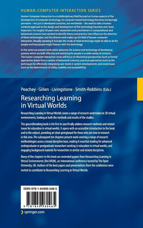 Produktbild: Researching Learning in Virtual Worlds