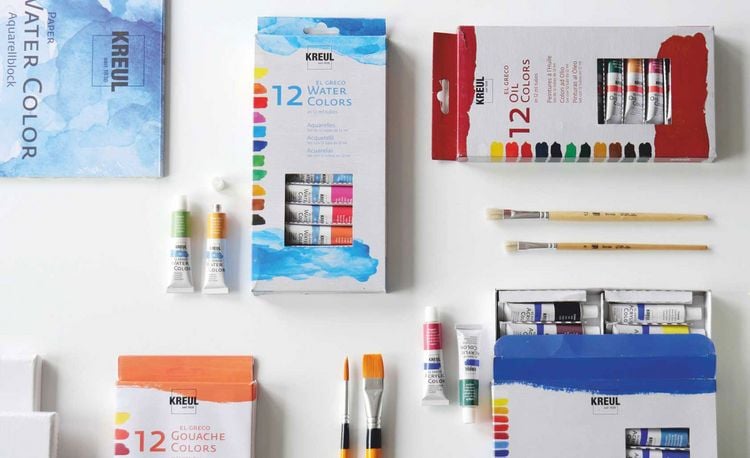 Produktbild: KREUL el Greco Aquarellfarben Set 12 x 12 ml Tuben