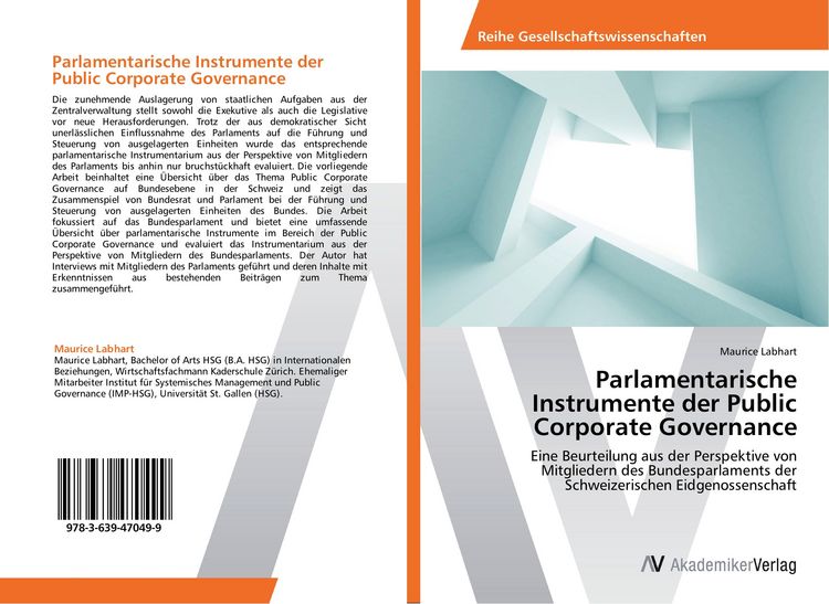 Produktbild: Parlamentarische Instrumente der Public Corporate Governance