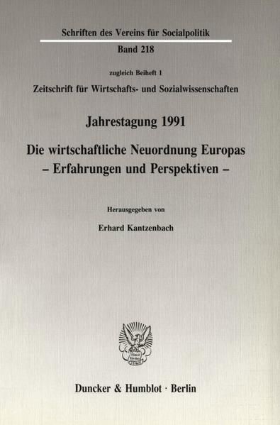 Produktbild: Die wirtschaftliche Neuordnung Europas.