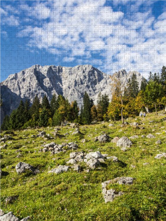 Produktbild: CALVENDO Puzzle Karwendel - Hinterriss Eng 1000 Teile Lege-Gr&ouml;&szlig;e 48 x 64 cm Foto-Puzzle Bild von Horst Eisele