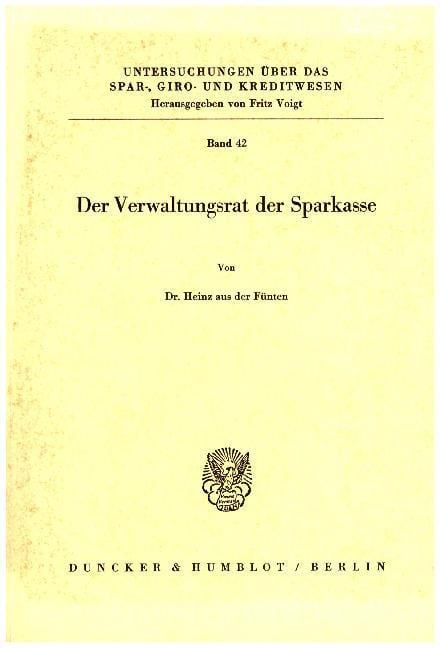 Produktbild: Der Verwaltungsrat der Sparkasse.