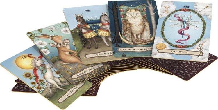 Produktbild: Woodland Wardens Tarot - Set mit Booklet u. 78 Karten