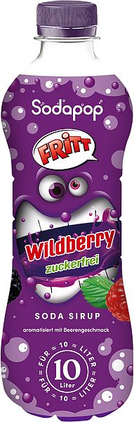 Produktbild: SODAPOP FRITT Sirup Wildberry 500ml f&uuml;r 10 Liter