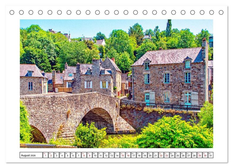 Produktbild: Malerische Bretagne - facettenreiche Region (Tischkalender 2026 DIN A5 quer), CALVENDO Monatskalender