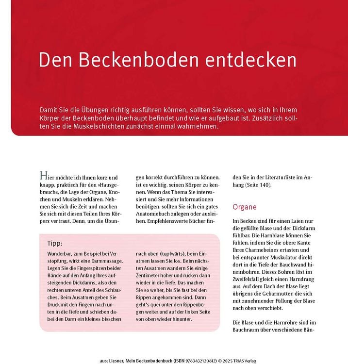 Produktbild: Mein Beckenbodenbuch