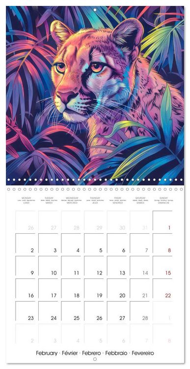Produktbild: Animals - Jungle life (Wall Calendar 2026 12 &times; 12 Inch) CALVENDO 12 Month Wall Calendar