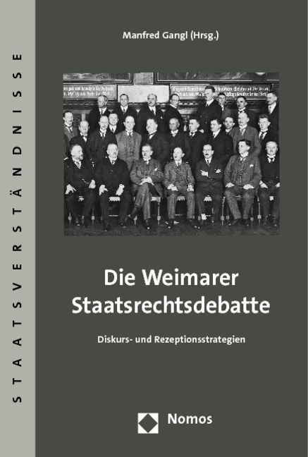 Produktbild: Die Weimarer Staatsrechtsdebatte