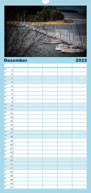 Produktbild: Familienplaner S&uuml;dwestk&uuml;ste Finnland (Wandkalender 2022 , 21 cm x 45 cm, hoch)