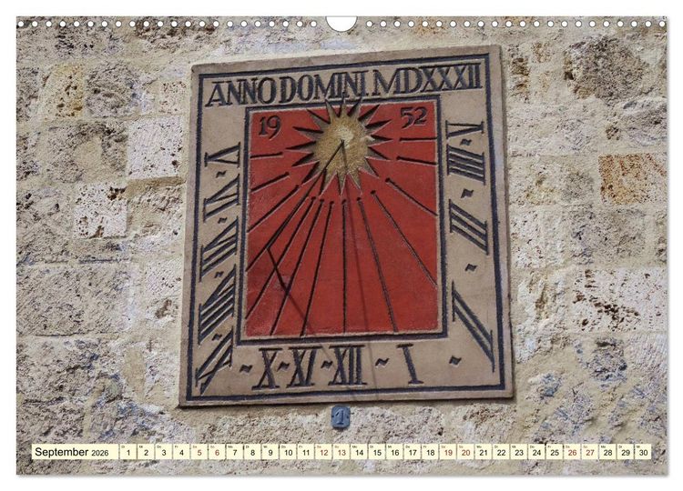 Produktbild: Sonnenuhren - Sonnenstunden (Wandkalender 2026 DIN A3 quer), CALVENDO Monatskalender