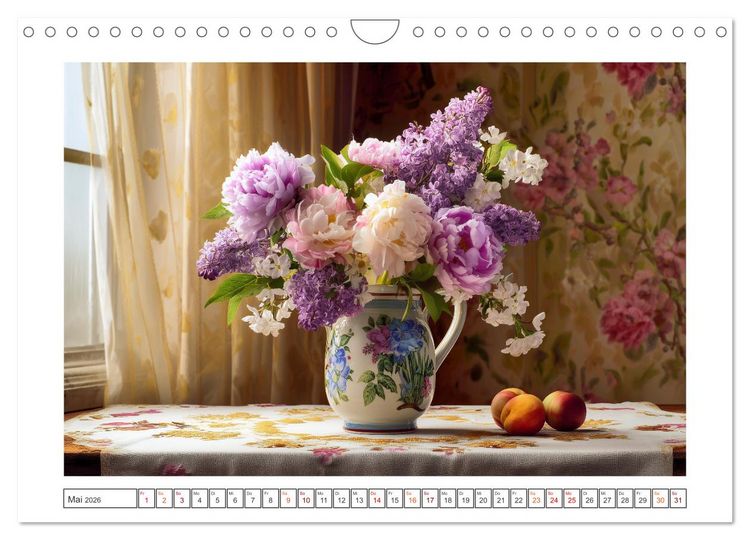 Produktbild: Bl&uuml;ten der Zeit (Wandkalender 2026 DIN A4 quer), CALVENDO Monatskalender