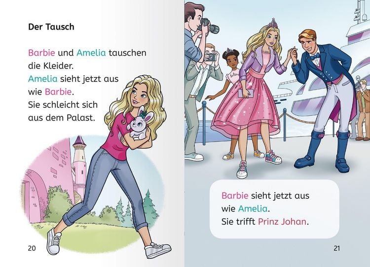 Produktbild: Barbie Princess Adventure: Prinzessin f&uuml;r einen Tag - Erstlesebuch zum Lesenlernen