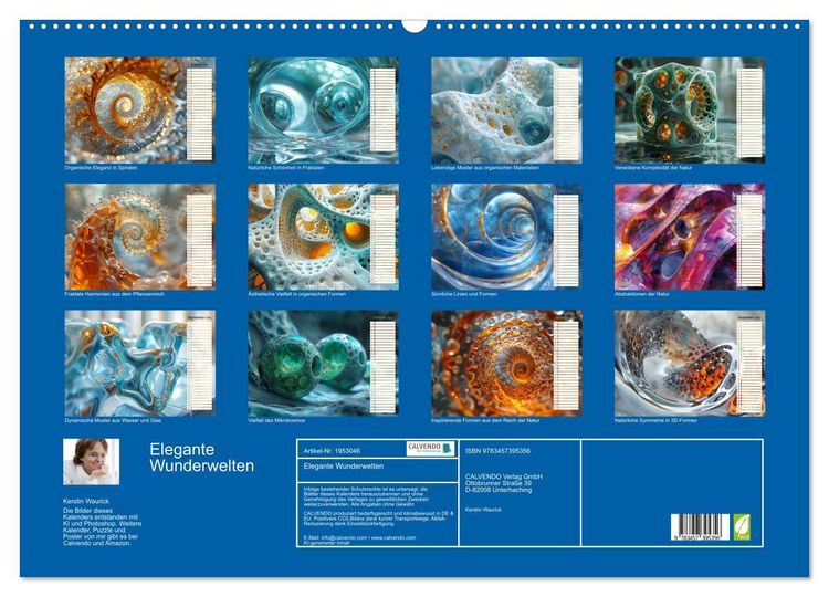 Produktbild: Elegante Wunderwelten (Wandkalender 2026 DIN A2 quer), CALVENDO Monatskalender